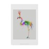 Trademark Fine Art Fab Funky 'Rainbow Splash Flamingo 1' Canvas Art, 22x32 WAG00114-C2232GG